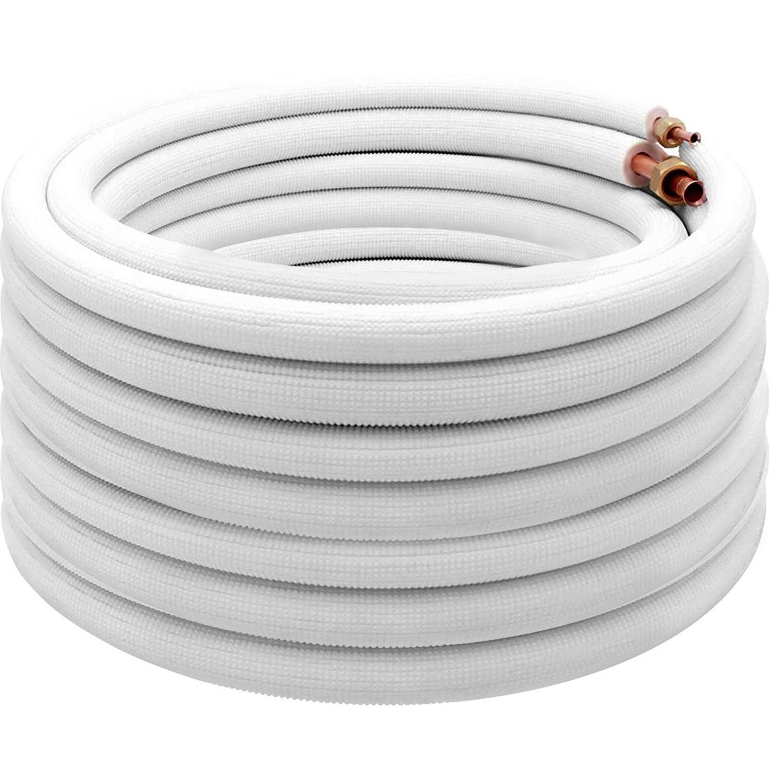 VEVOR Mini Split Copper Line Set Length 3/8 OD Copper Pipes for Mini Split Air Conditioner - Image 4