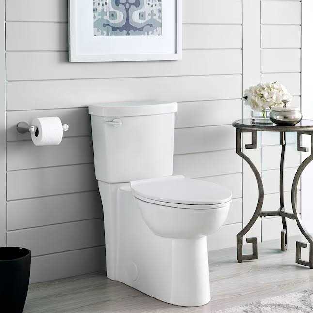 American Standard Clean White WaterSense Elongated Chair Height 2-Piece Toilet 12-in Rough-in - Image 3