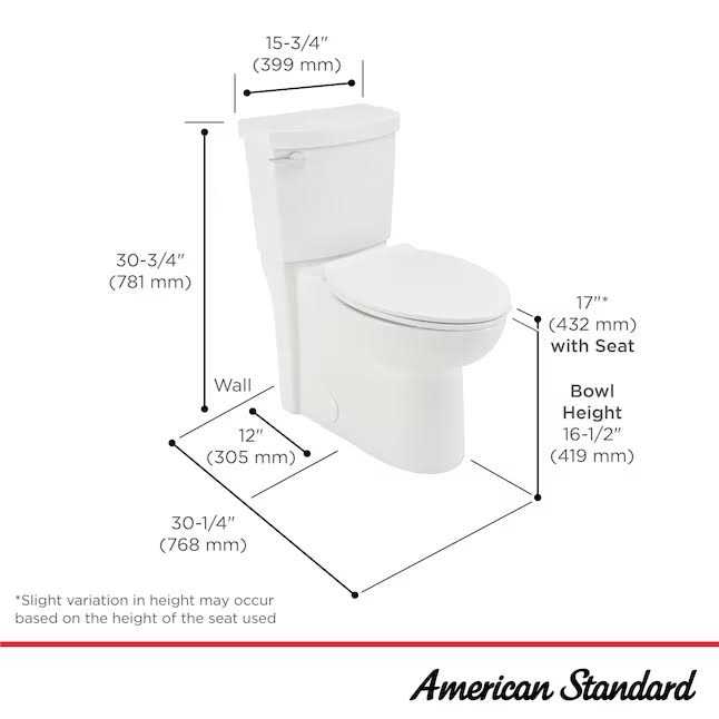 American Standard Clean White WaterSense Elongated Chair Height 2-Piece Toilet 12-in Rough-in - Image 4