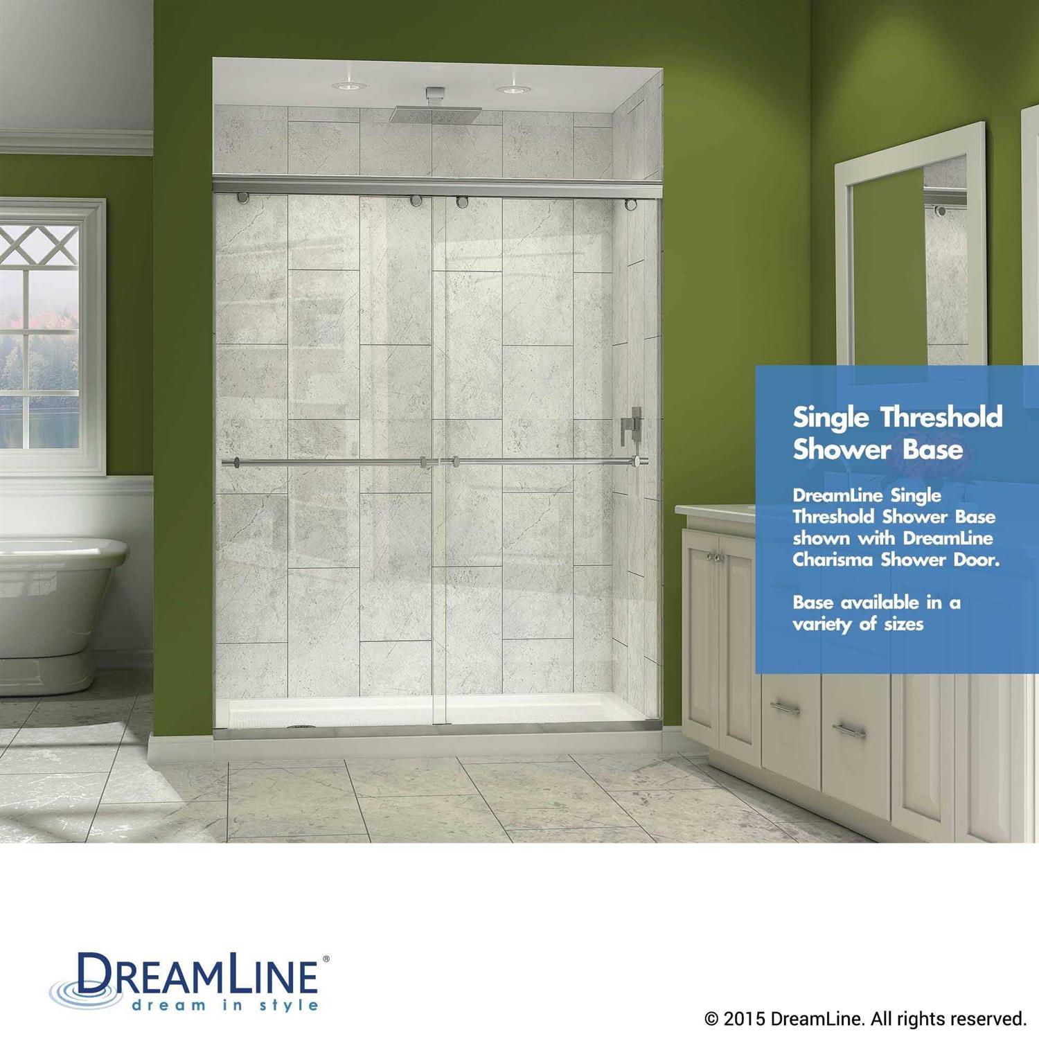 DreamLine SlimLine 36 in. x 36 in. Single Threshold Shower Base DLT-1136360 - Image 3