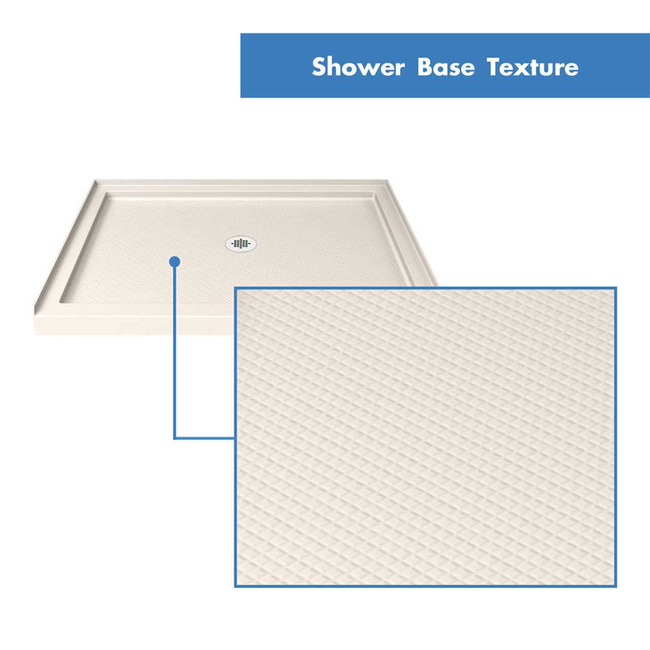 DreamLine SlimLine 36 in. x 36 in. Single Threshold Shower Base DLT-1136360 - Image 4