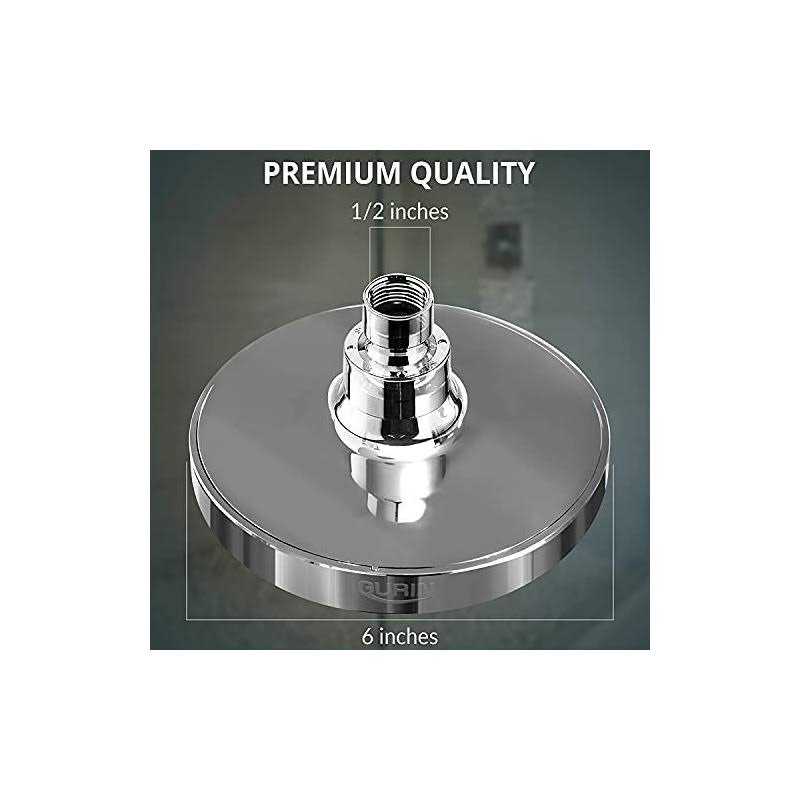 Gurin Shower Head High Pressure Rain Luxury Bathroom Showerhead with Chrome Plated Finish - Image 3
