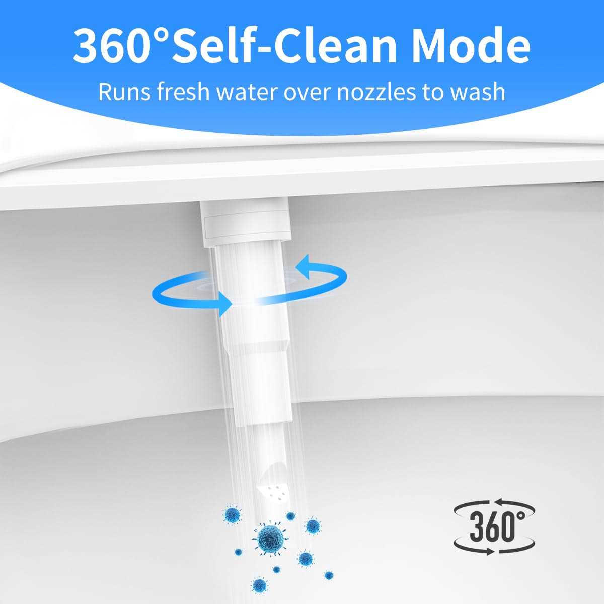 DooLv Bidet Attachment for Toilet UK Warm Water, Ultra-Slim Bidet Hot and Cold - Image 2