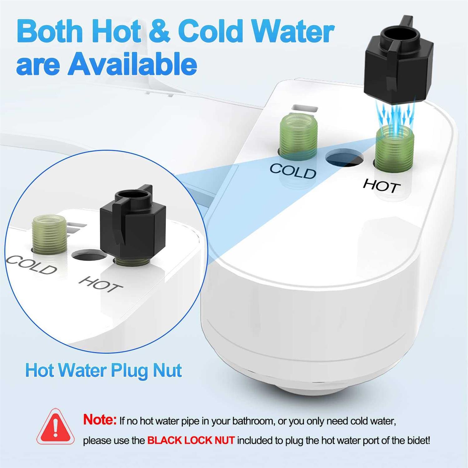 DooLv Bidet Attachment for Toilet UK Warm Water, Ultra-Slim Bidet Hot and Cold - Image 3