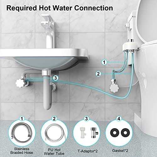 DooLv Bidet Attachment for Toilet UK Warm Water, Ultra-Slim Bidet Hot and Cold - Image 4