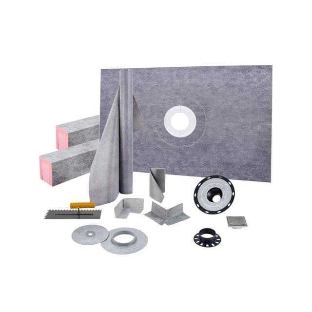 VEVOR Shower Curb Kit Watertight Shower Curb Overlay with 4 Central Bonding Flange - Image 5