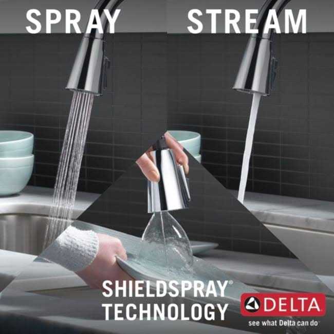Delta Lenta Single-Handle Pull-Down Kitchen Faucet - Image 2