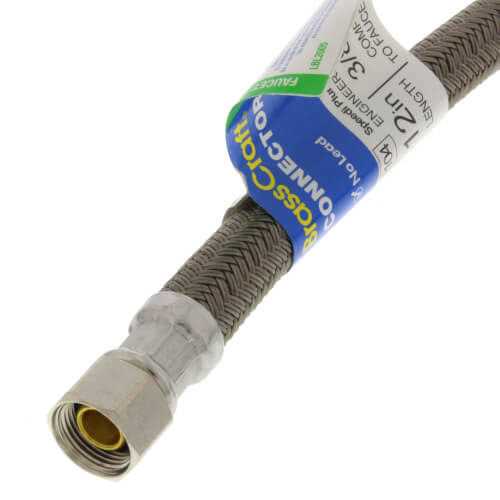 Brasscraft Sink Water Connector Supply Line 3/8 in. Comp x 3/8 in. OD - Image 3