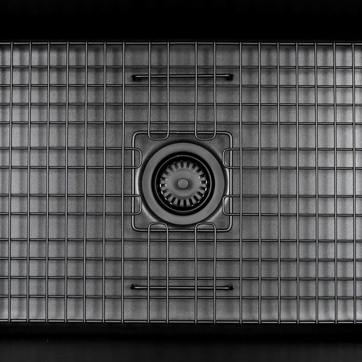 Sinkology SinkSense Matte Black 3.5 Disposal Flange Drain with Stopper - Image 3