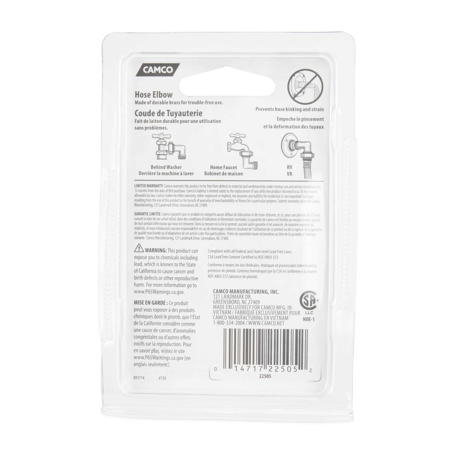 Camco 90 Hose Elbow - Image 3