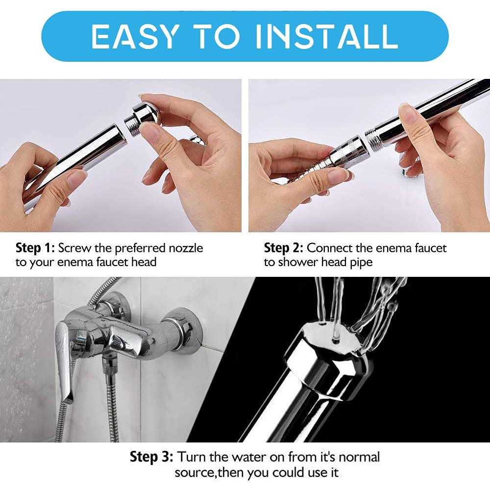 New Nozzle Clean Shower Head,2 Shower Heads 3 Aluminum Cleaner Flushing Cleansing System - Image 2