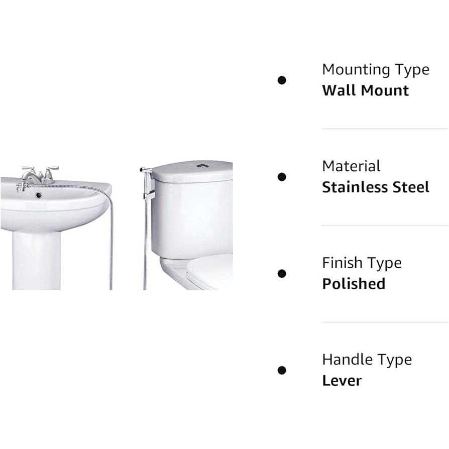 SmarterFresh Faucet Bidet Sprayer for Toilet Warm Water Handheld Sprayer with Sink Hose Attachment for Bathroom - Image 4