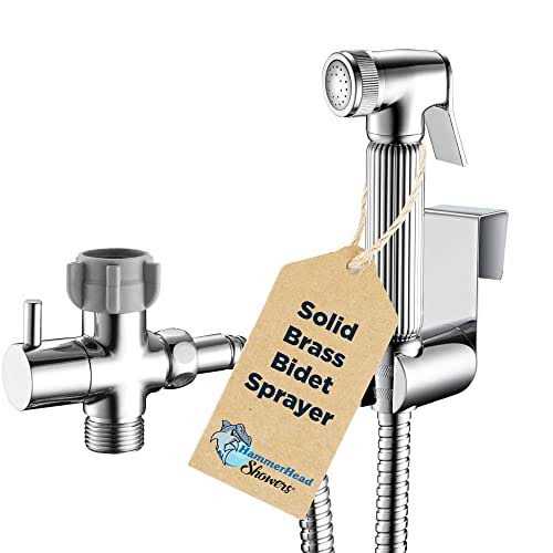 Hammerhead Showers All Metal Handheld Bidet Sprayer For Toilet Universal Leak - Image 2