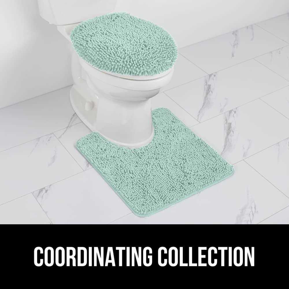 Gorilla Grip Soft Chenille Bathroom Toilet Lid Cover Machine Washable Seat Covers - Image 2