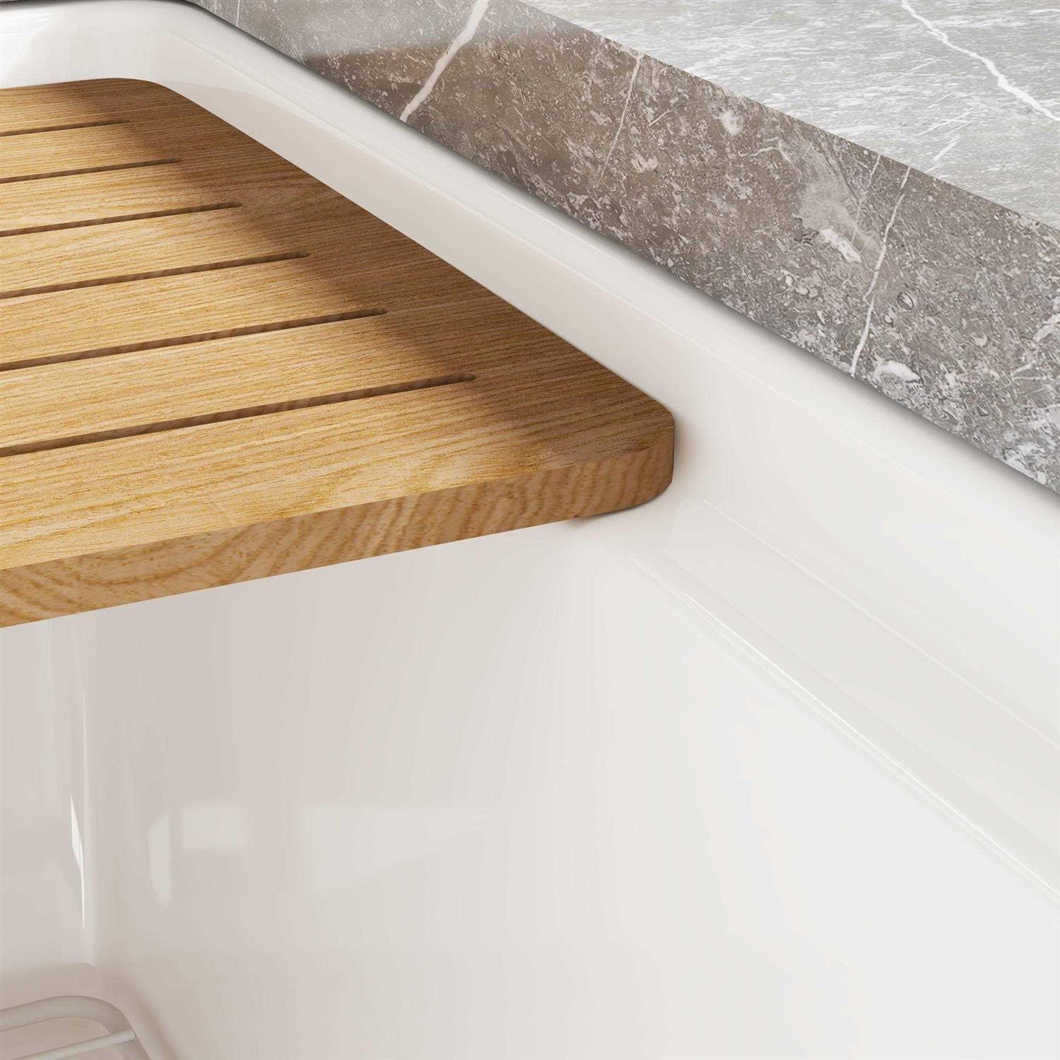 DeerValley White Fireclay 33 in. Single Bowl Farmhouse Apron Workstation Kitchen Sink with Accessories - Image 4