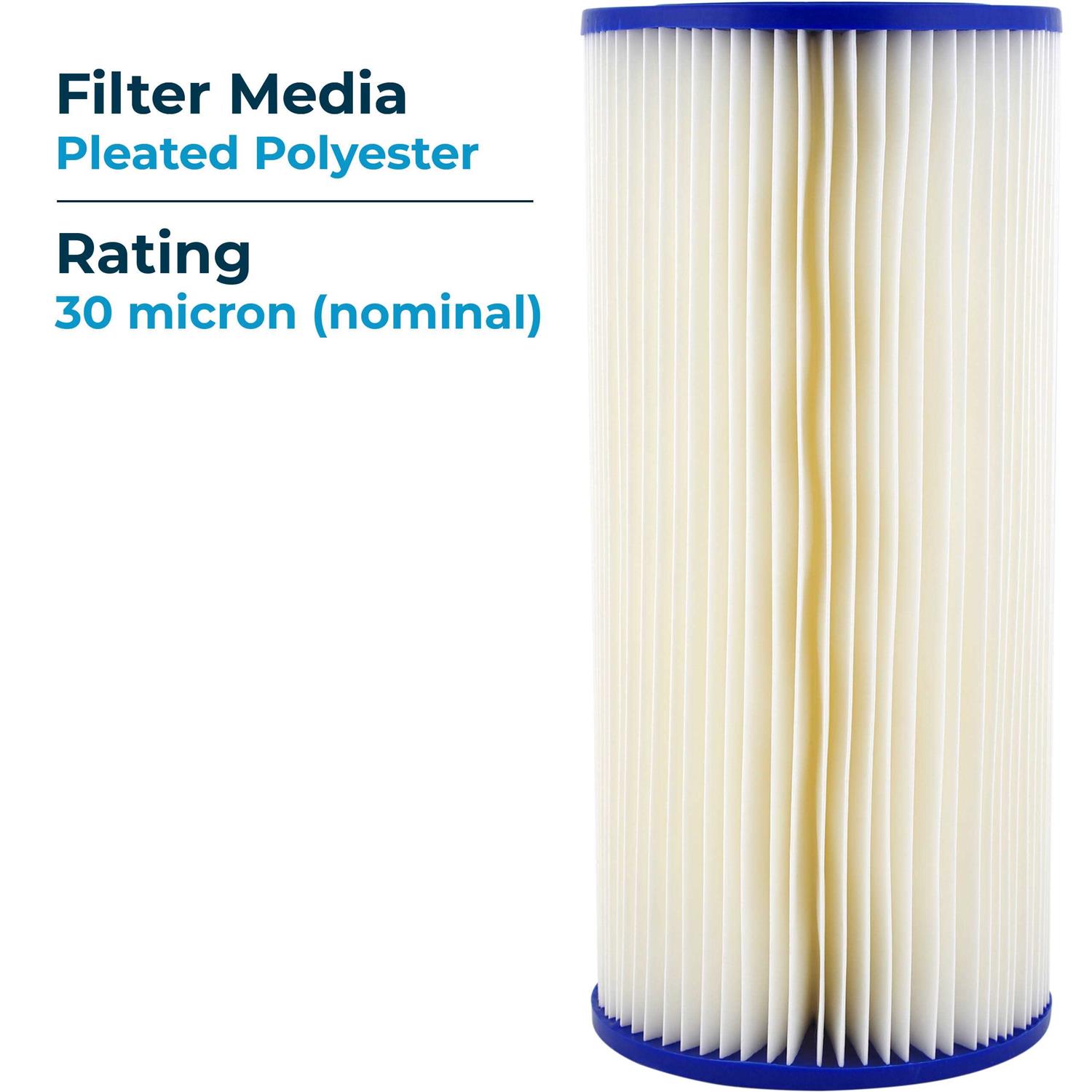 SpiroPure 10 x 4.5 Pleated Polyester Water Filter Cartridge - Image 3