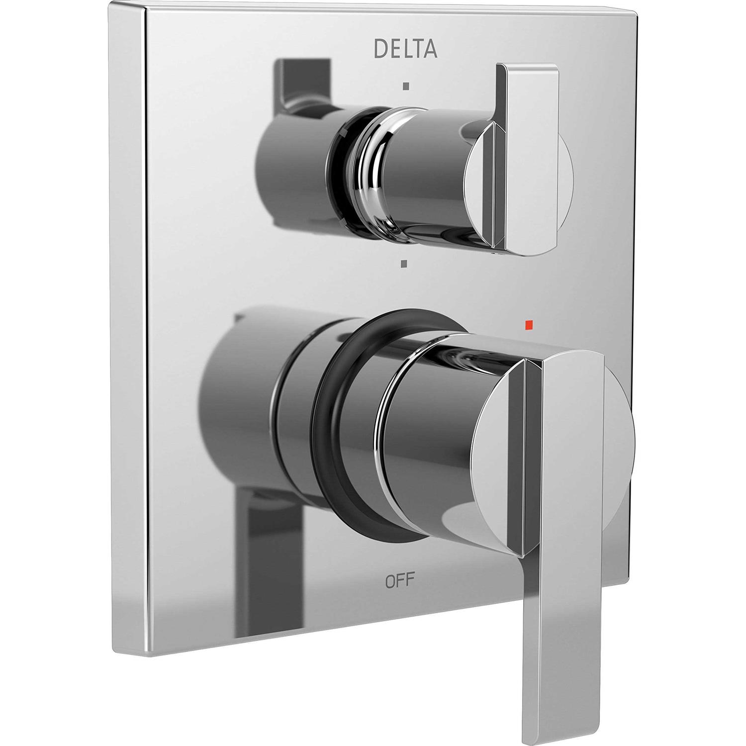 Delta Ara Angular Modern Monitor 14 Series Valve Trim with 6-Setting Integrated Diverter T24967