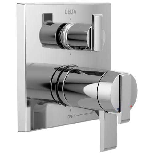 Delta Ara Angular Modern Monitor 14 Series Valve Trim with 6-Setting Integrated Diverter T24967 - Image 3