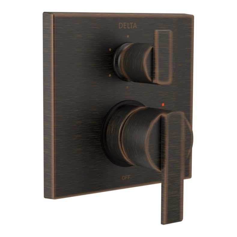 Delta Ara Angular Modern Monitor 14 Series Valve Trim with 6-Setting Integrated Diverter T24967 - Image 4