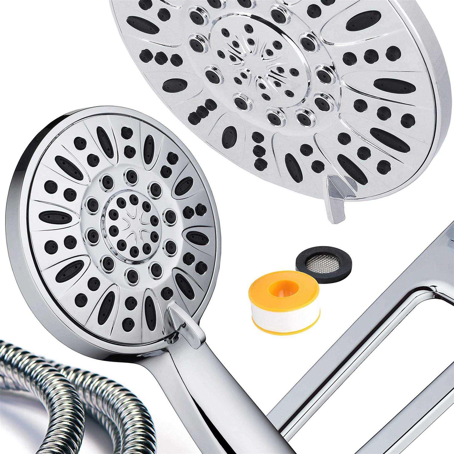 AquaDance High-Pressure 48-mode 3-way Shower Spa Combo with Adjustable 18 Extension Arm for Easy Reach - Image 4