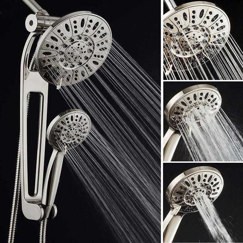 AquaDance High-Pressure 48-mode 3-way Shower Spa Combo with Adjustable 18 Extension Arm for Easy Reach - Image 3