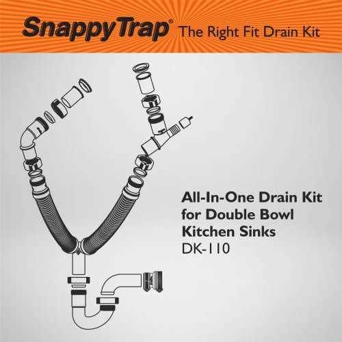Snappy Trap Double Sink Drain Kit - Image 4