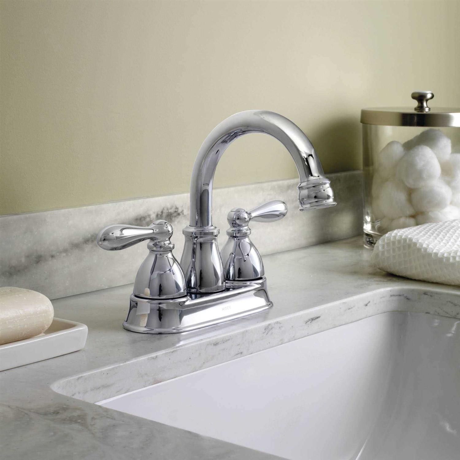 Moen Caldwell 2 Handle Bathroom Faucet - Image 2