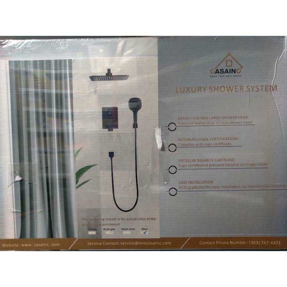 Tudoccy Shower Head 8‘' High Pressure Rainfall Shower Head/Handheld Shower Combo with 11'' Extension Arm - Image 5