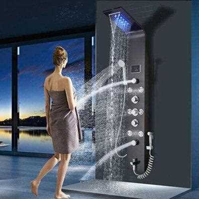 Nabiyy 99D-HLT80099 44.8 Shower Panel with Fixed Shower Head