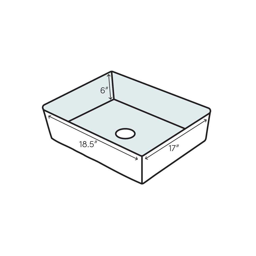 American Standard Declyn Wall Hung Bathroom Sink 0321.975.020 - Image 5