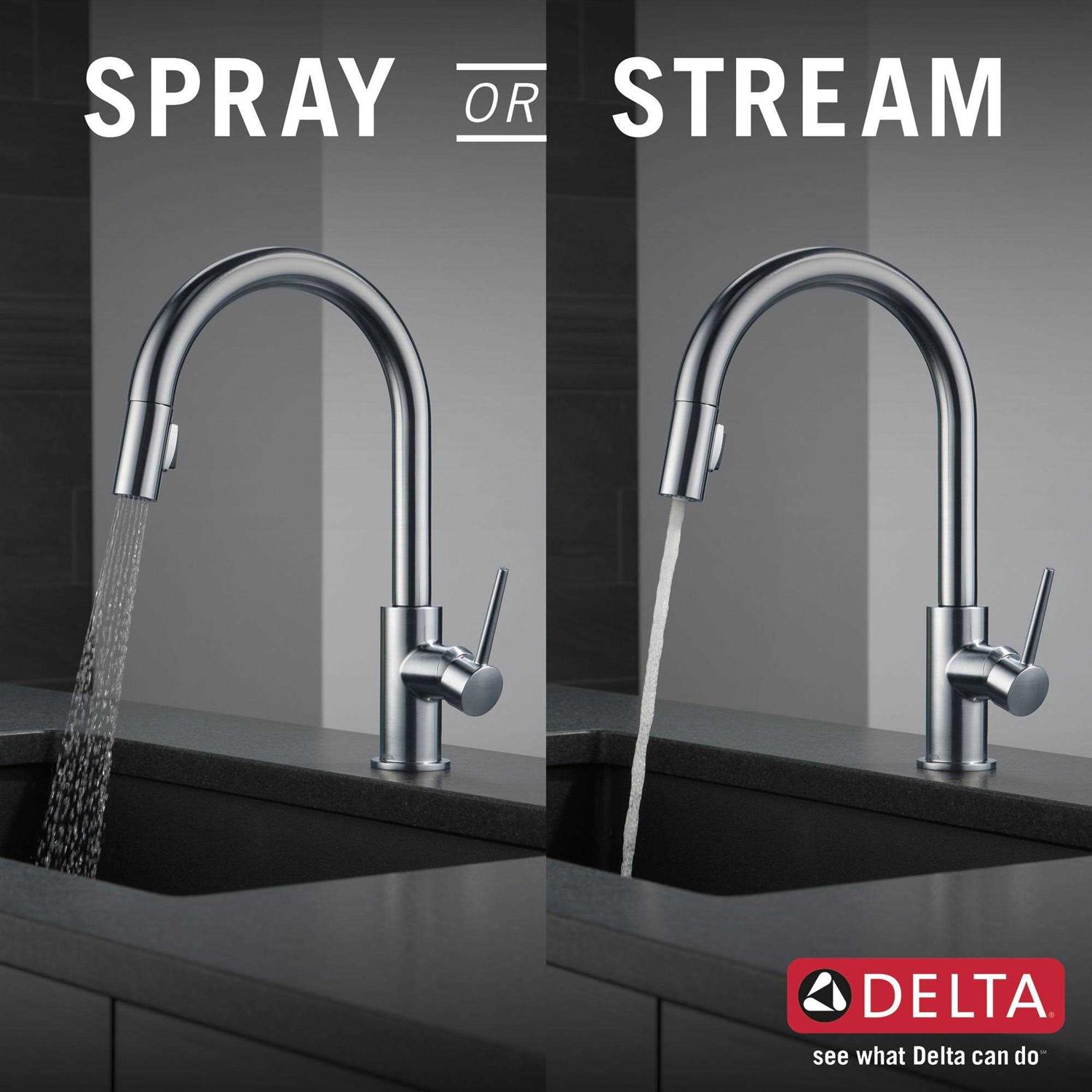 Delta Trinsic Single Handle Pull-Down Kitchen Faucet - Image 5