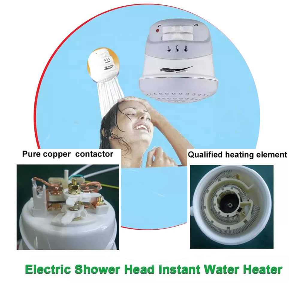 SKCN Electric 5400W 110V Electric Instant Hot Water Shower Head Heater Automatic Instant Three Temperature for Bathroom Shower Heating - Image 4