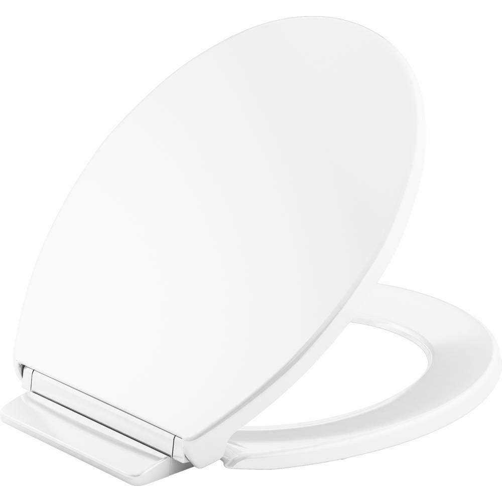 KOHLER Highline Quiet-Close Round Closed Front Toilet Seat in White - Image 2