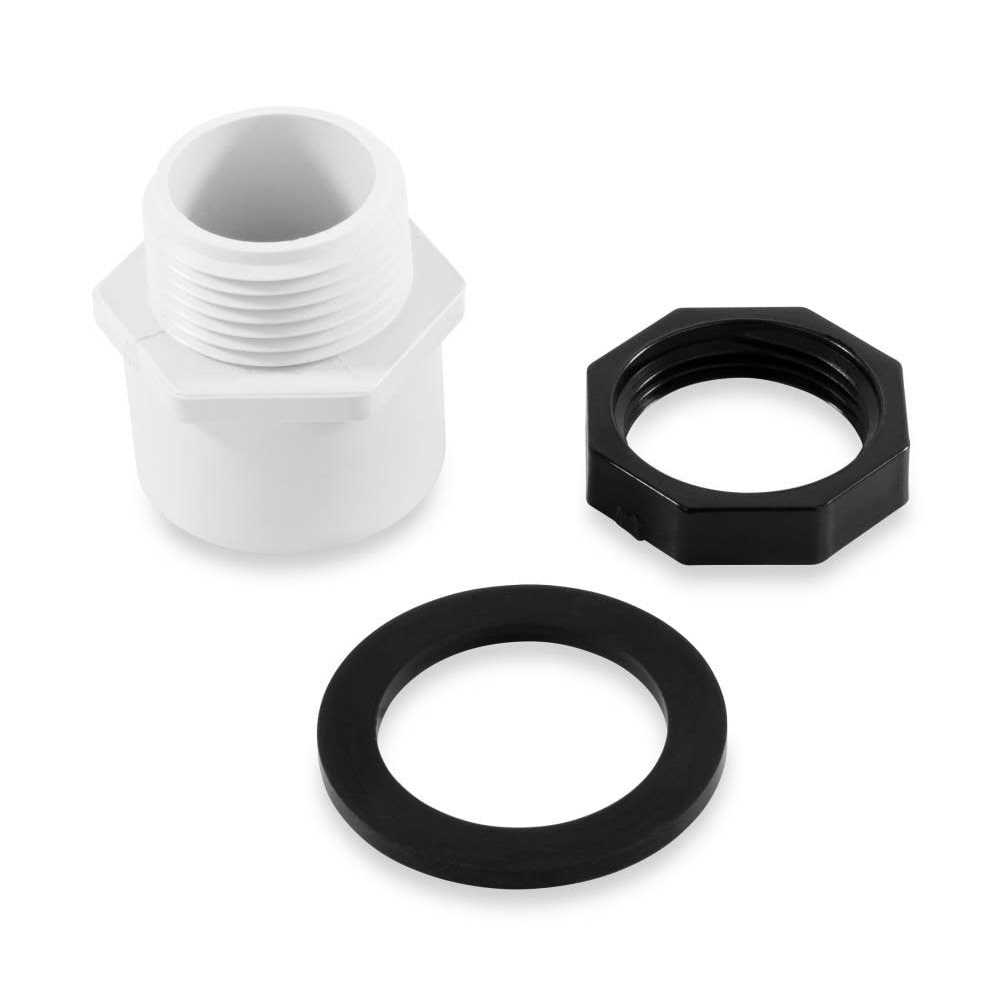 Southwin 30.5 x 34.5 in. Graphite Drain Pan with Fitting 20783 - Image 3