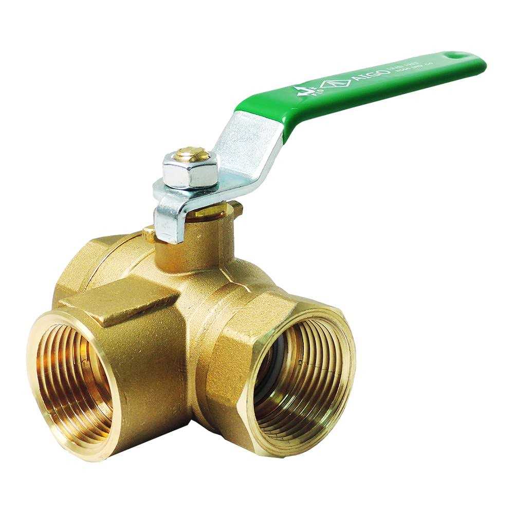 Nigo Industrial Co. 180SS Series 3-Way Forged Brass Ball Valve