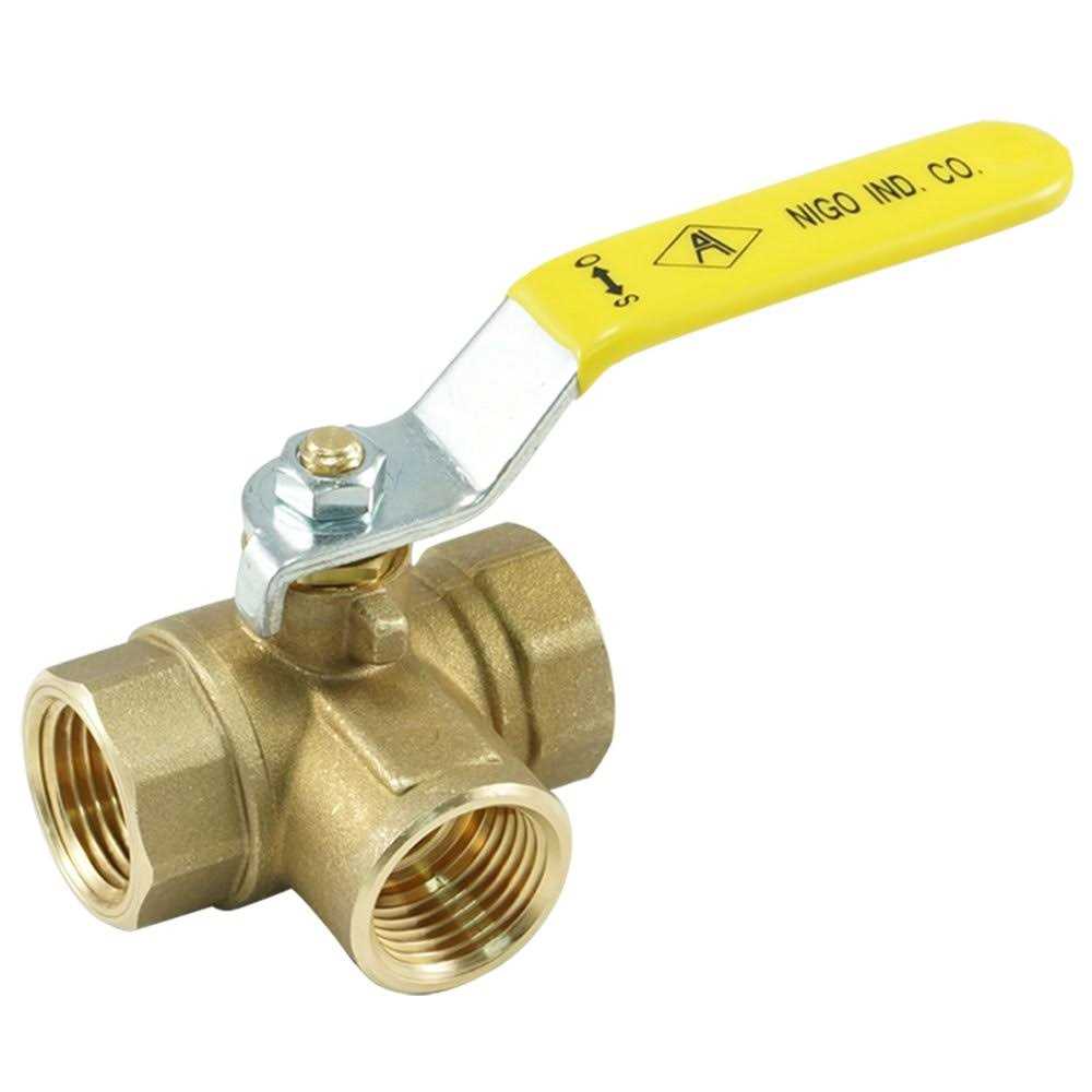 Nigo Industrial Co. 180SS Series 3-Way Forged Brass Ball Valve - Image 5