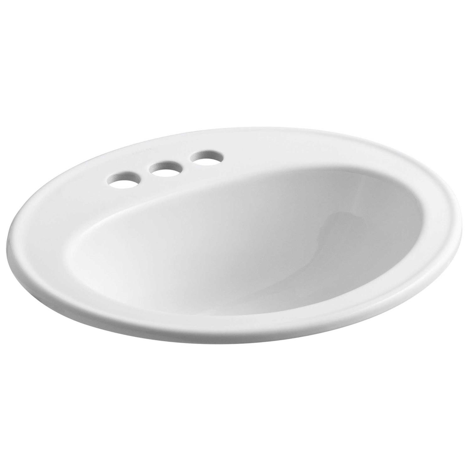 Kohler K-2196-4-0 Pennington Bathroom Sink White