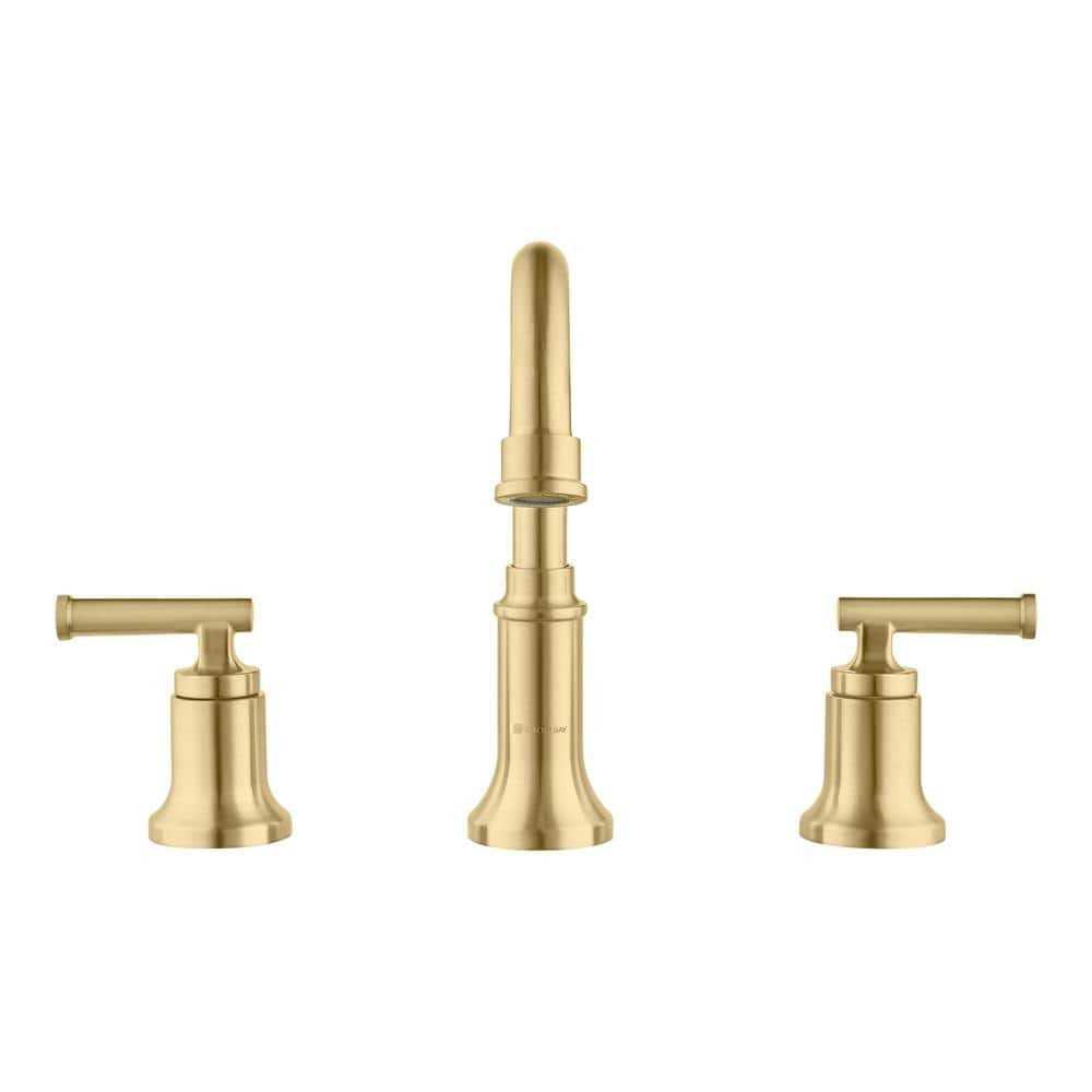 Glacier Bay Oswell 8 in. Widespread Double Handle High-Arc Bathroom Faucet - Image 5