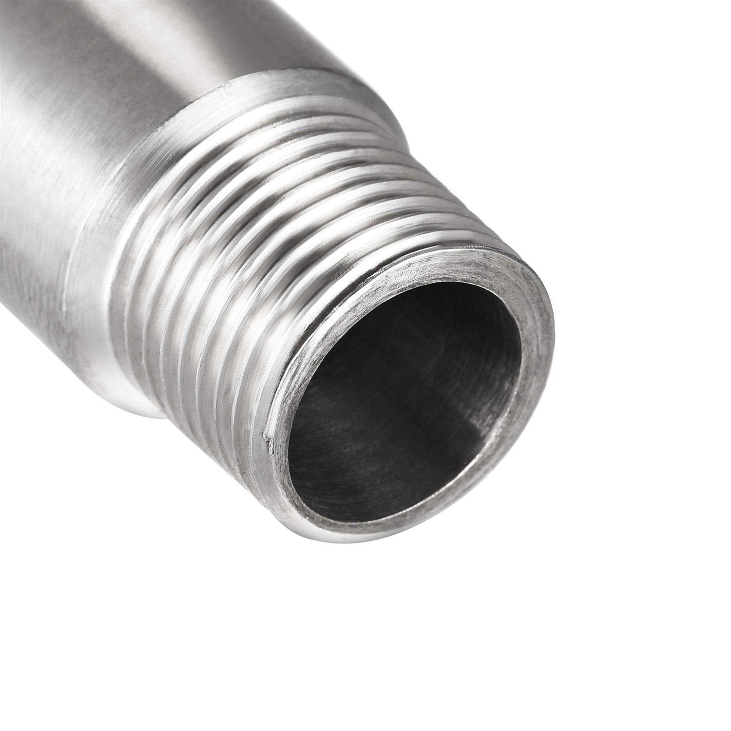 Uxcell 2pcs Cast Pipe Fitting Coupler Shower Head Extension Arm 1/2pt Male to Female - Image 3