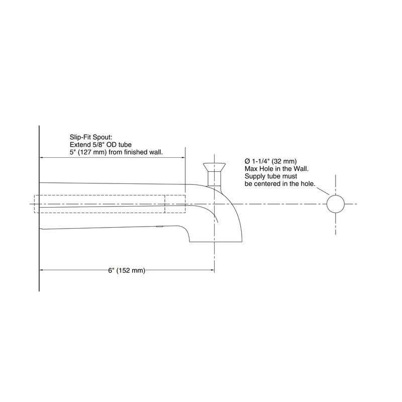 Kohler Pitch Wall-Mount Diverter Bath Spout - Image 5