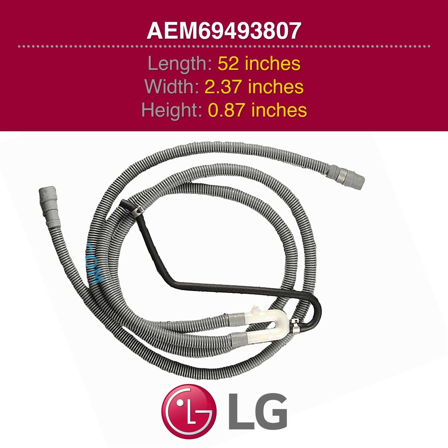 Genuine LG AEM69493807 Dishwasher Drain Hose - Image 4