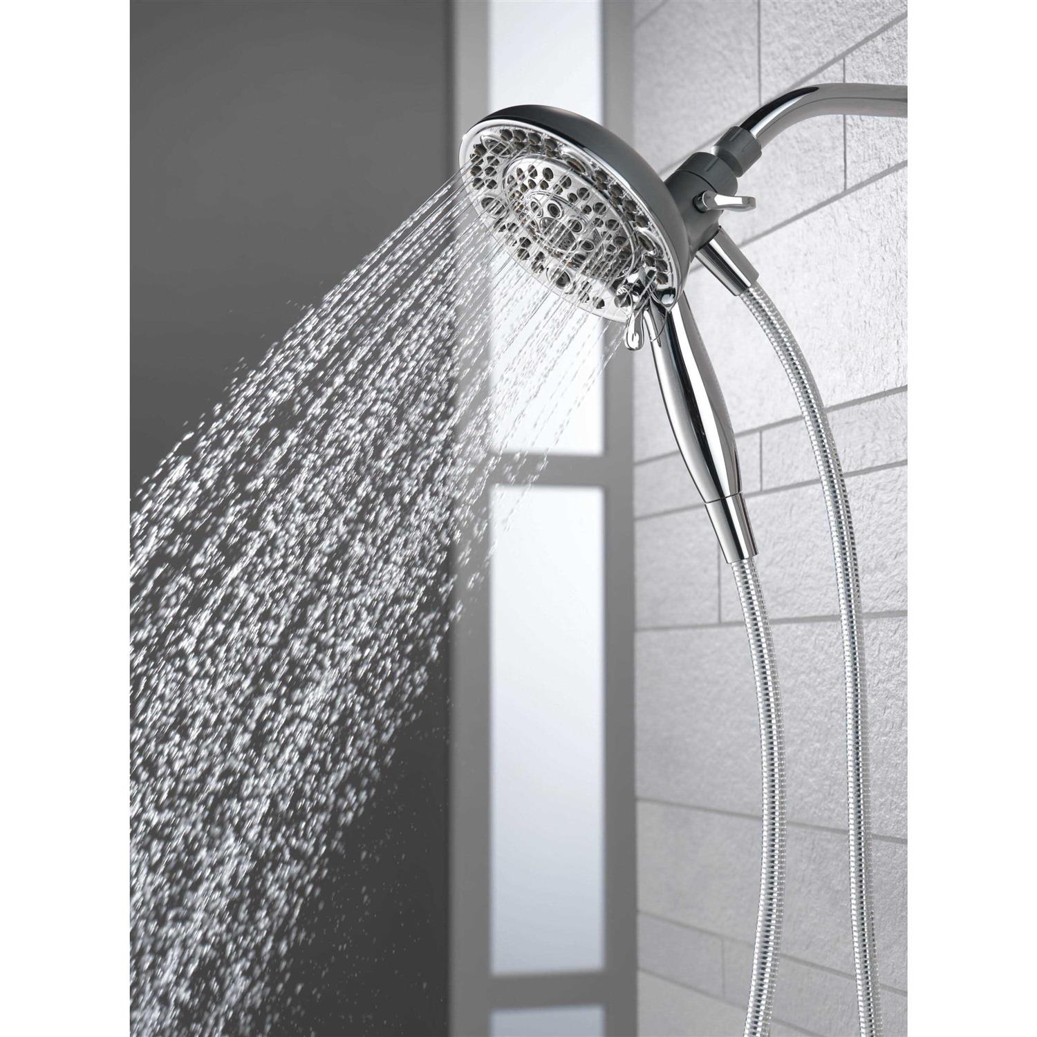 Delta In2ition Chrome Dual Shower Head 2-GPM Model 75595C - Image 2