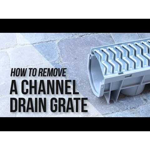 Source 1 Drainage Trench & Driveway Channel Drain With Galvanized Steel Grate - Image 3