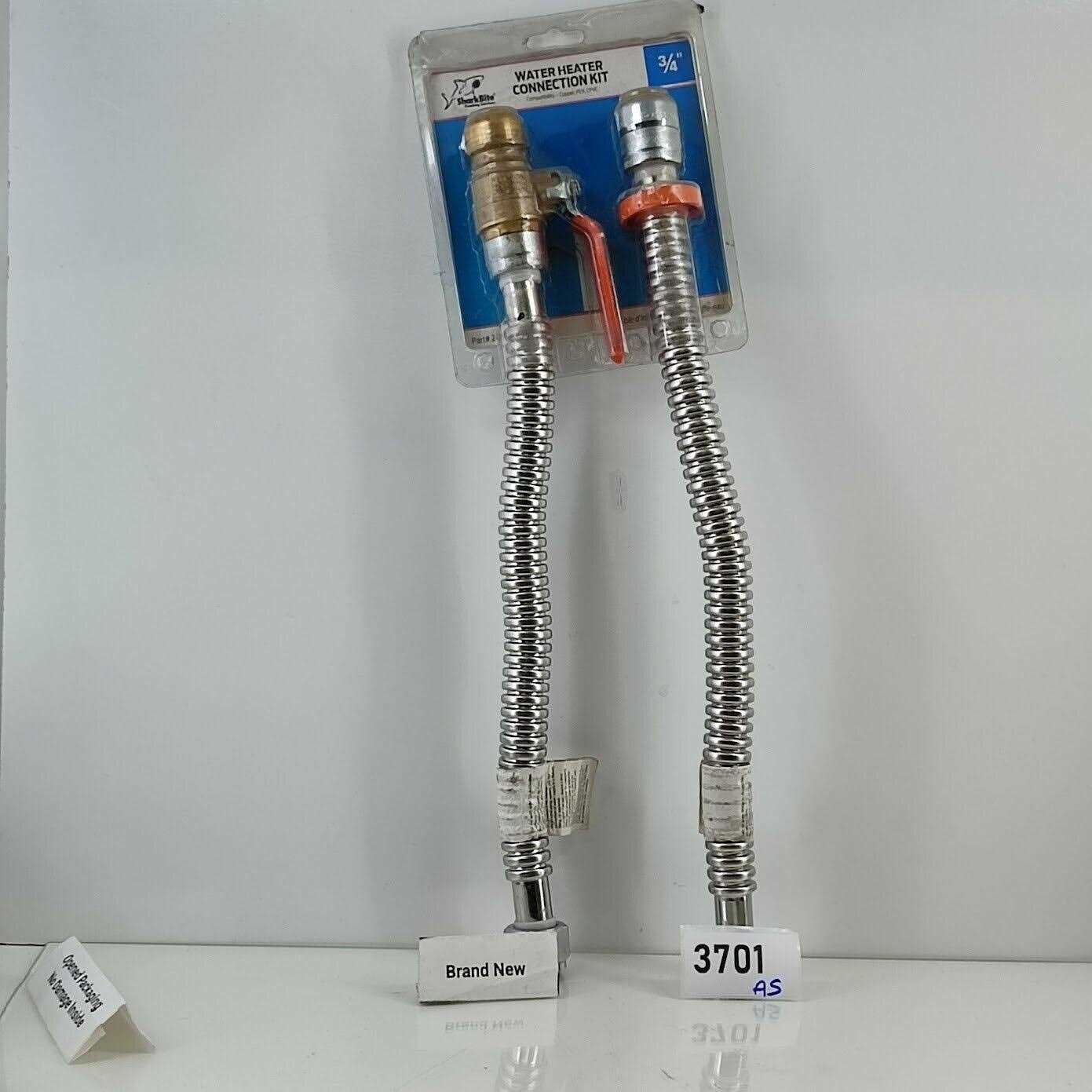 SharkBite 18-in 3/4-in Push Inlet x 3/4-in Fip Outlet Corrugated Stainless Steel Water Heater Connector - Image 3