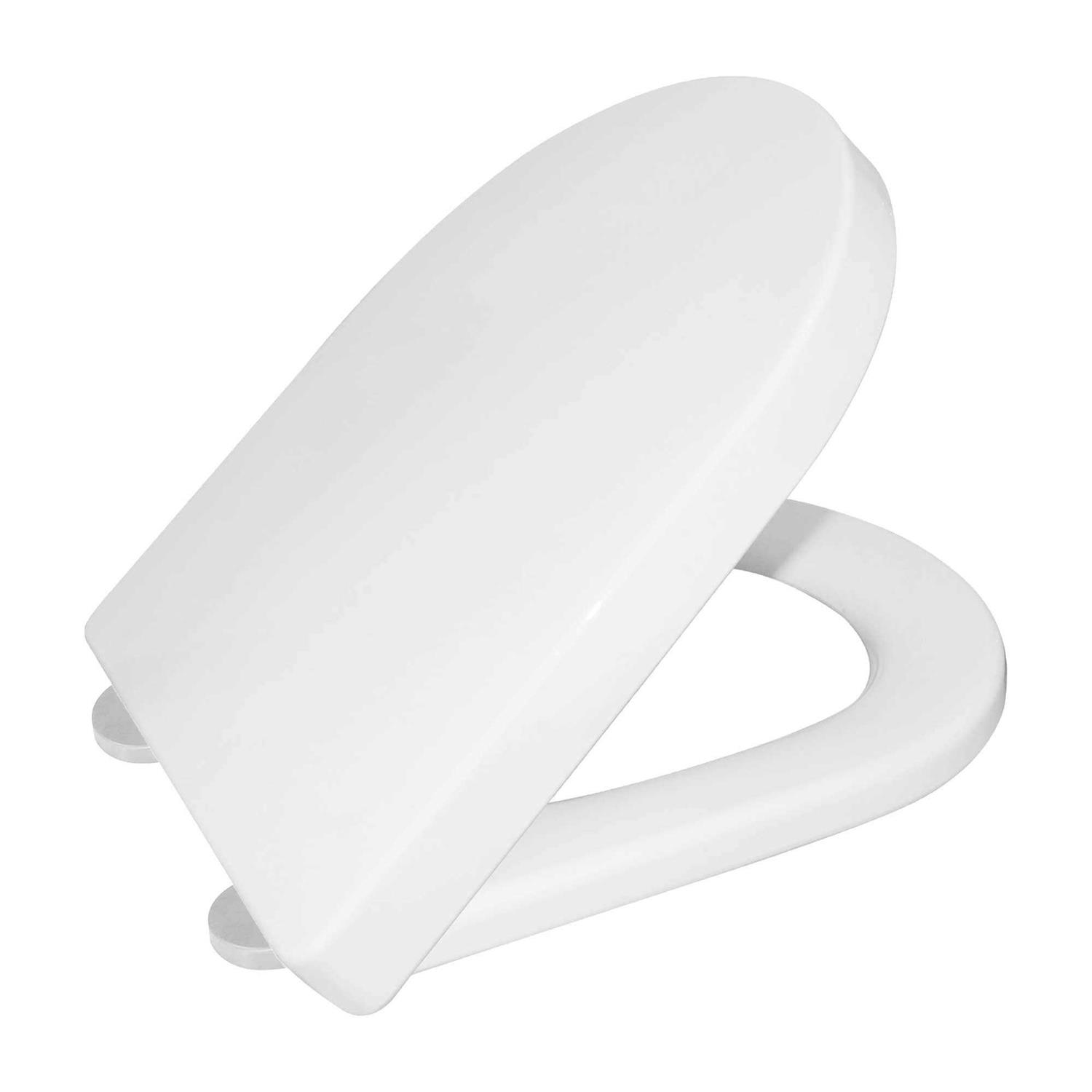 DeerValley Quite-Close Quick-Release White Urea Formaldehyde Resin Toilet Seat DV-1F812S21