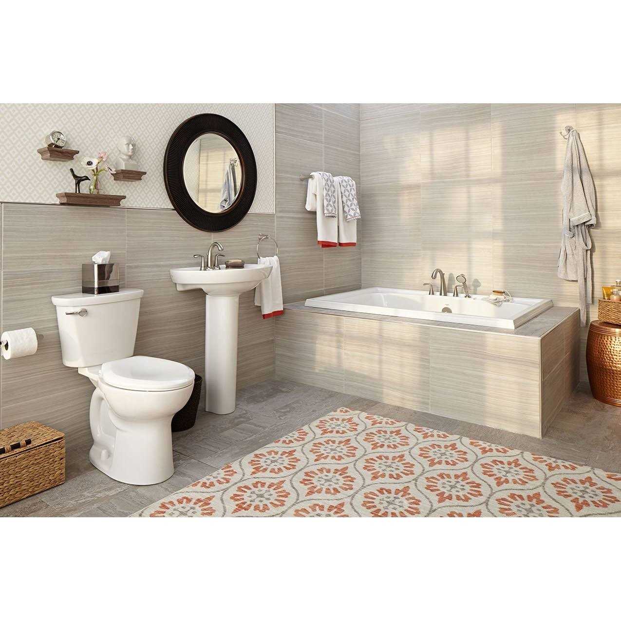 American Standard Cadet Right Height Elongated Pressure Assisted Two Piece Toilet 2467016.020 - Image 4