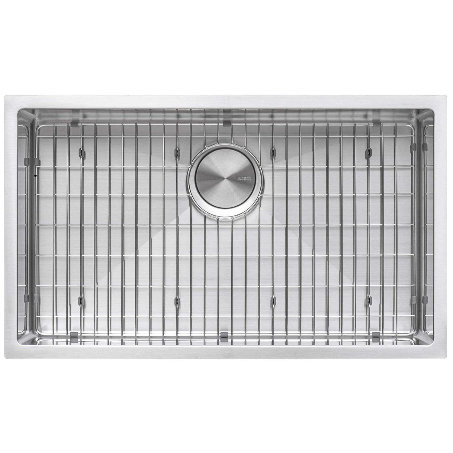 Ruvati 33 in. Single Bowl Undermount 16-Gauge Stainless Steel Kitchen Sink RVH7433 - Image 5