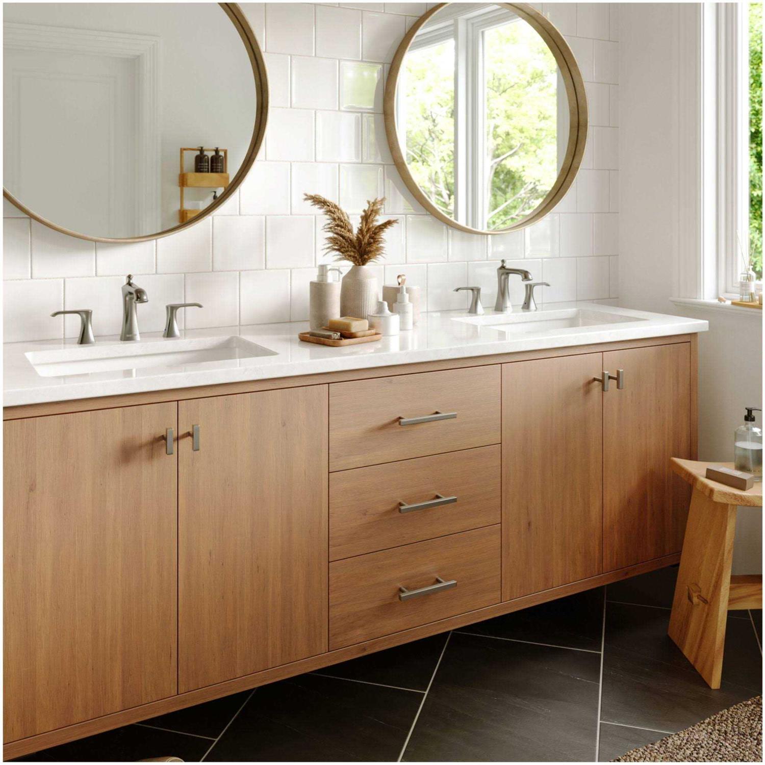 Karran Woodburn 2-Handle Widespread Bathroom Faucet with Matching Pop-Up Drain KBF414SS - Image 3