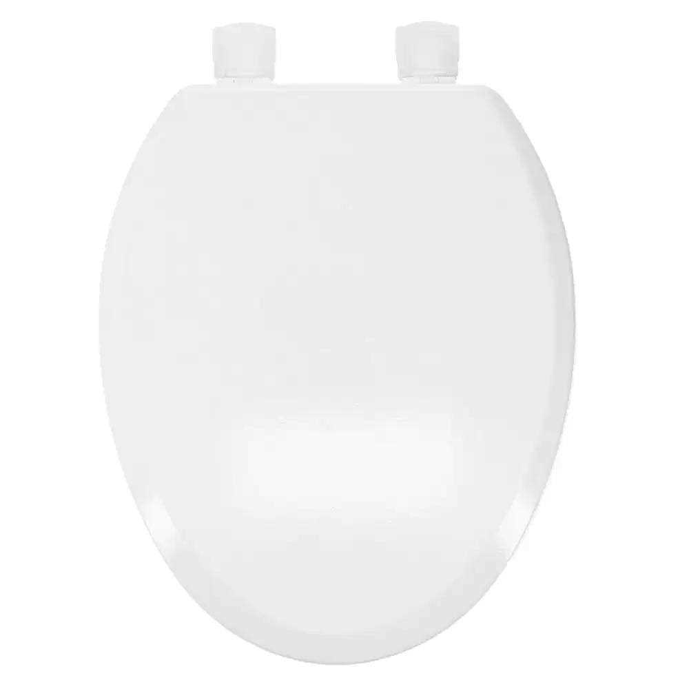 Clorox Antimicrobial Elongated Wood Toilet Seat with Easy-off Hinges - Image 4