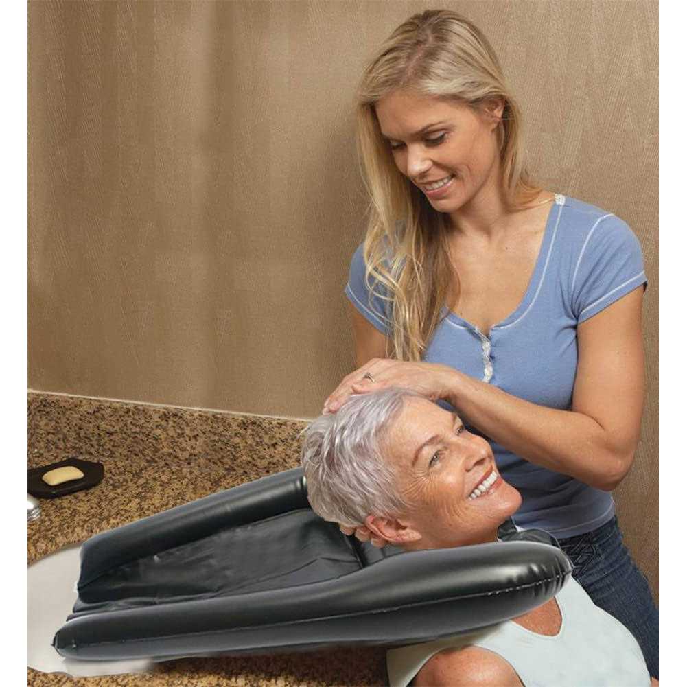 Betteral Inflatable Hair Washing Tray for Sink at Home Portable Shampoo Basin - Image 4
